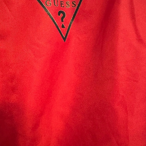 Guess Vibrant Red Jacket with Black Trim - Picture 3 of 5